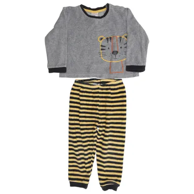 Pyjama (Gris, Jaune, Noir) de Impidimpi Coton, Polyester