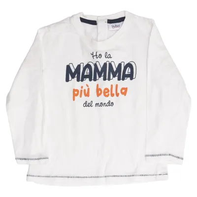 Langærmet t-shirt (Hvid) fra Blukids Bomuld