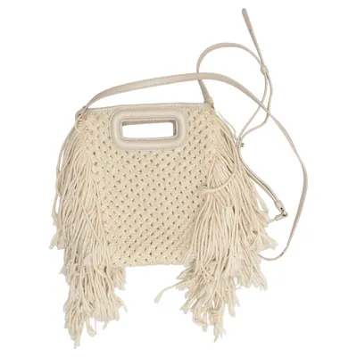 Shoulder-bag (Beige) from Maje Cotton