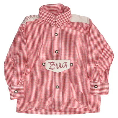 Chemise (Rouge, Blanc) de Isar-Trachten Coton