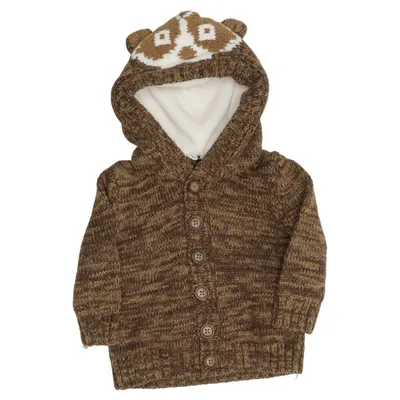 Strickjacke (Braun) von Benetton Baby Acryl, Polyester, Wolle