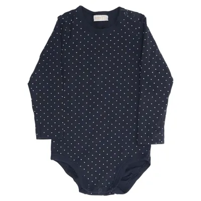 Body (Blue, White) from Baby by Lindex Cotton, Elastane