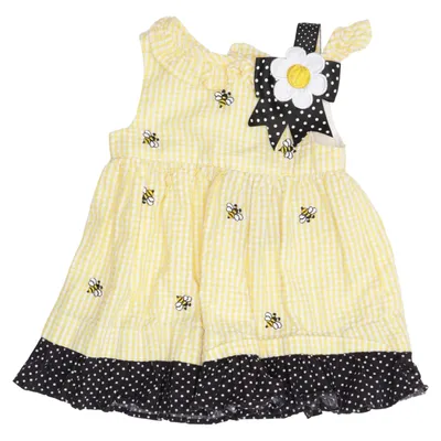 Robe (Jaune, Noir, Blanc) de Rare Editions Coton, Polyester