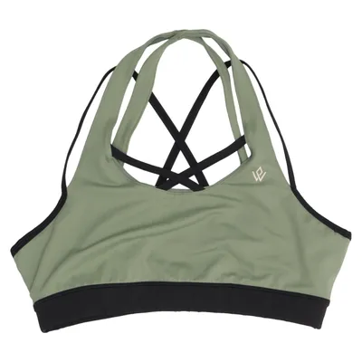 Brassière (Vert, Noir) de Workout Empire Élasthane, Polyester