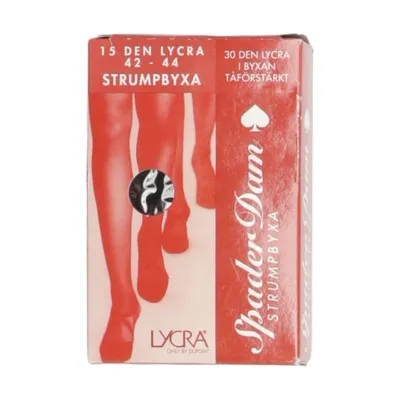 Nylonstrumpbyxor (Röd) från Spader Dam Elastan, Polyamid