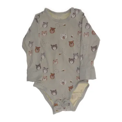 Body (Beige, Brun) från Lindex Baby Bomull, Elastan