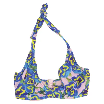 Bikini top (Blue, Pink, Multicolored) from ASOS Swim Elastane, Polyamide
