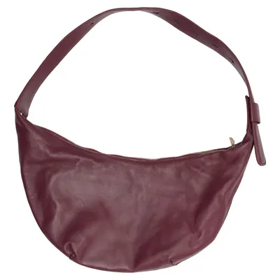Shoulder-bag (Purple) from Arket Cotton, Leather