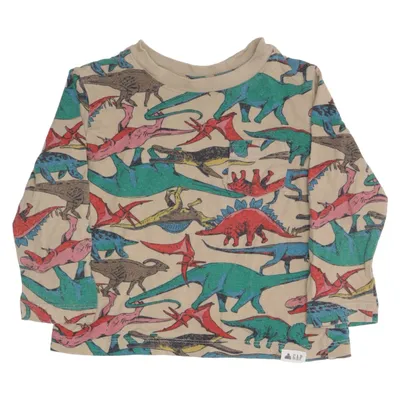 Lange mouwen shirt (Beige, Meerkleurig) van Gap Organisch katoen