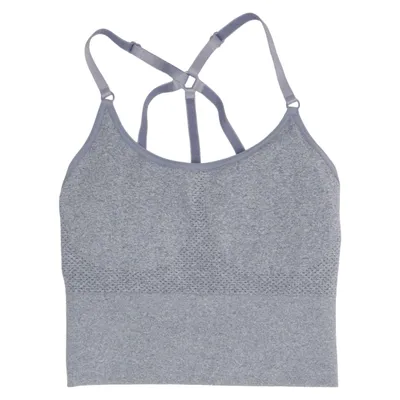 Sport-bh (Grijs) van Better Bodies Elastaan, Polyamide, Polyester
