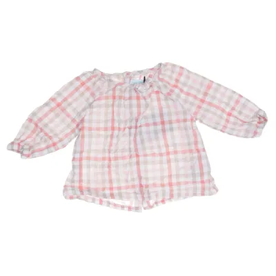 Blouse (Roze, Beige, Wit) van Obaïbi Katoen