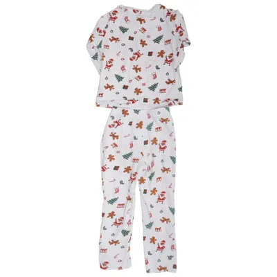 Pyjamas (Vit, Flerfärgad) från Contrast Bomull