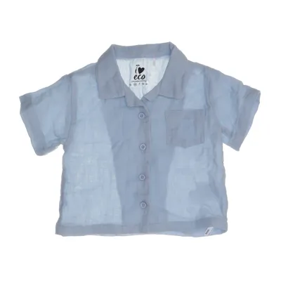 Kortärmad skjorta (Blå) från ICA I Love Eco Ekologisk bomull