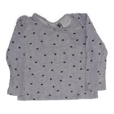 Långärmad t-shirt (Grå) från KappAhl Bomull, Viskos