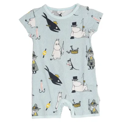 Rompertjes (Blauw, Meerkleurig) van Moomin Elastaan, Organisch katoen