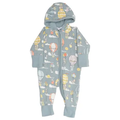 Rompers (Blue, Multicolored) from Polarn O. Pyret Elastane, Organic cotton