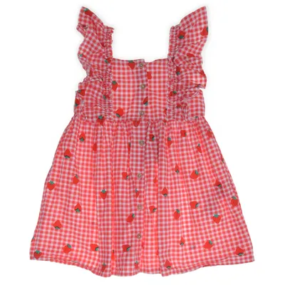 Skjortklänning (Röd, Vit) från LC Waikiki Bomull