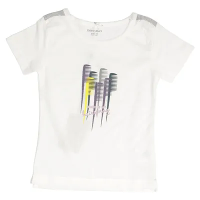 T-shirt (Blanc, Violet, Jaune) de Imps & Elfs Coton biologique, Polyester