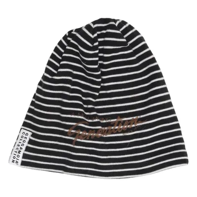 Beanie-Mütze (Schwarz, Weiß) von Geggamoja Collection Bio-Baumwolle