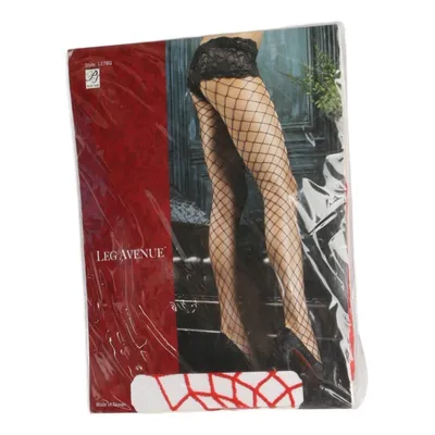 Netstrømpebukser (Diamond Net Pantyhose With Lace Boy Short Top) fra Leg Avenue Elastan, Polyamid