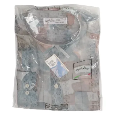 Skjorte (Blå, Grå, Brun) fra Angelo Litrico Polyester, Viscose