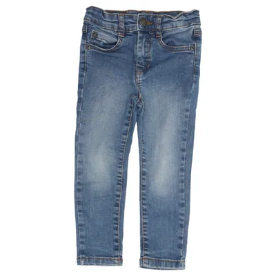 Spijkerbroek (Blauw) van Vertbaudet Katoen, Elastaan