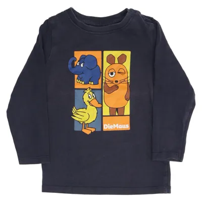 Langærmet t-shirt (Blå) fra DieMaus Bomuld