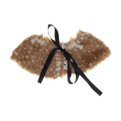Krage (Brun, Vit) från Accessories by Lindex Akryl, Bomull, Polyester