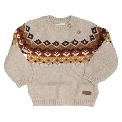 Tröja (Beige, Brun, Vit) från Newbie by KappAhl Bomull