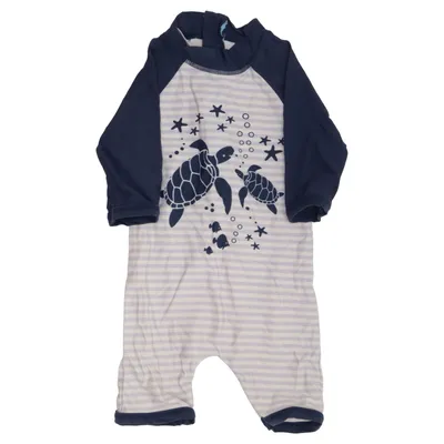 UV-kläder (Blå, Vit) från Swimwear by KappAhl Elastan, Polyamid