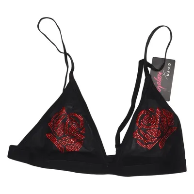 Bralette (Schwarz, Rot) von Galore x NA-KD Elasthan, Polyamid