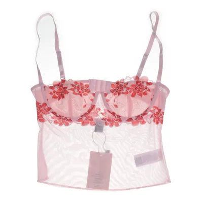 Bustier (Rosa, Röd) från Shein Elastan, Polyamid