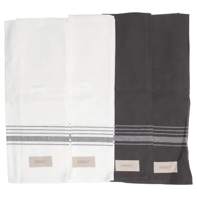Viskestykke (Grå, Hvid) fra Ernst Polyester, Genanvendt bomuld