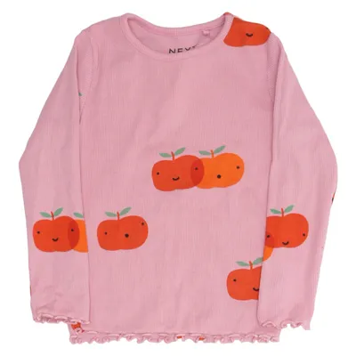 T-shirt à manches longues (Rose, Rouge, Vert) de Next Coton, Élasthane