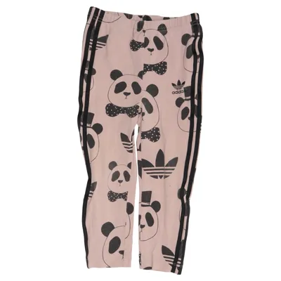 Mjukisbyxor (Rosa, Svart) från Adidas Mini Rodini Elastan, Ekologisk bomull