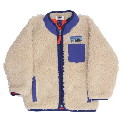 Fleecejakke (Beige, Blå, Orange) fra Patagonia Kids Genanvendt polyester