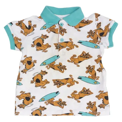 Polotrøje (Hvid, Flerfarvet) fra Scooby-Doo Bomuld