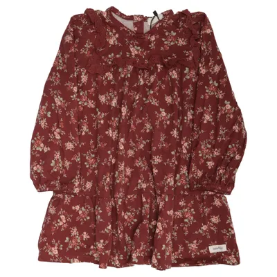 Klänning (Röd, Flerfärgad) från Newbie by KappAhl Bomull