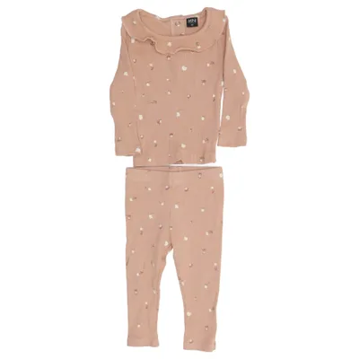 Ensemble (Beige) de Mini Coton, Élasthane