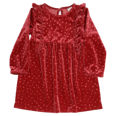 Kjole (Rød) fra H&M Baby Elastan, Polyester