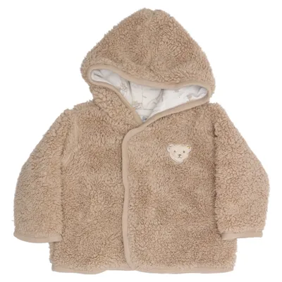 Fleece jacket (Brown) from Steiff Cotton, Elastane