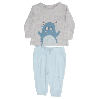 Set (Grijs, Blauw) van Pocopiano Organisch katoen
