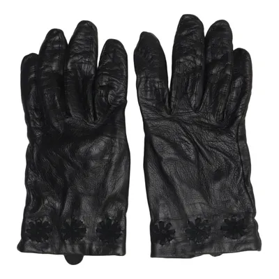 Lederhandschuhe (Schwarz) von Gaucho Leder, Wolle