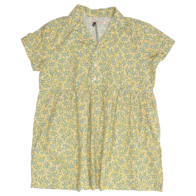 Jurk (Geel, Groen, Beige) van Tinycottons Katoen