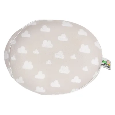 Spädbarnskudde (Grå, Vit) från Mimos Bomull