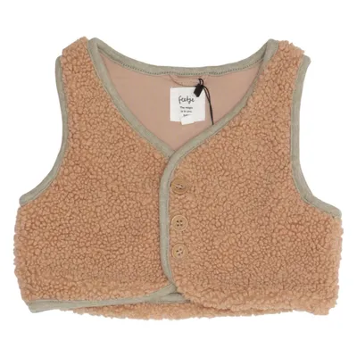 Gilet d'extérieur (Marron) de Feetje Élasthane, Coton biologique, Polyester