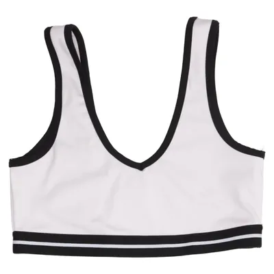 Sports bra (White, Black) from Tenth Elastane, Polyester