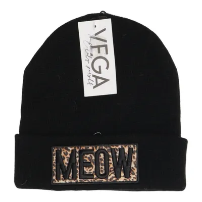 Beanie (Black, Brown) from Vega Acrylic