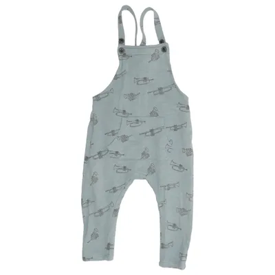 Hängselbyxor (Blå) från Lindex Baby Bomull