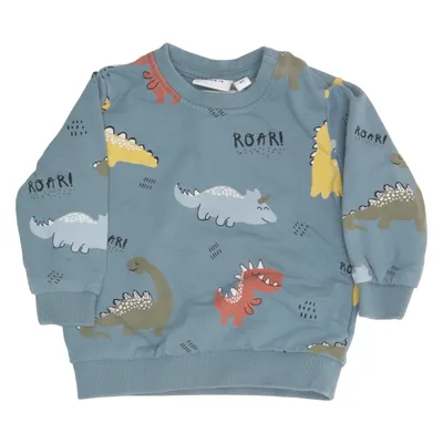 Collegetröja (Blå, Flerfärgad) från Name It Elastan, Ekologisk bomull